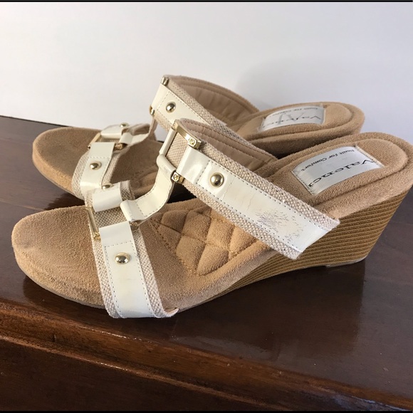 AJ Valenci Black Wedge Sandals - Picture 9 of 9